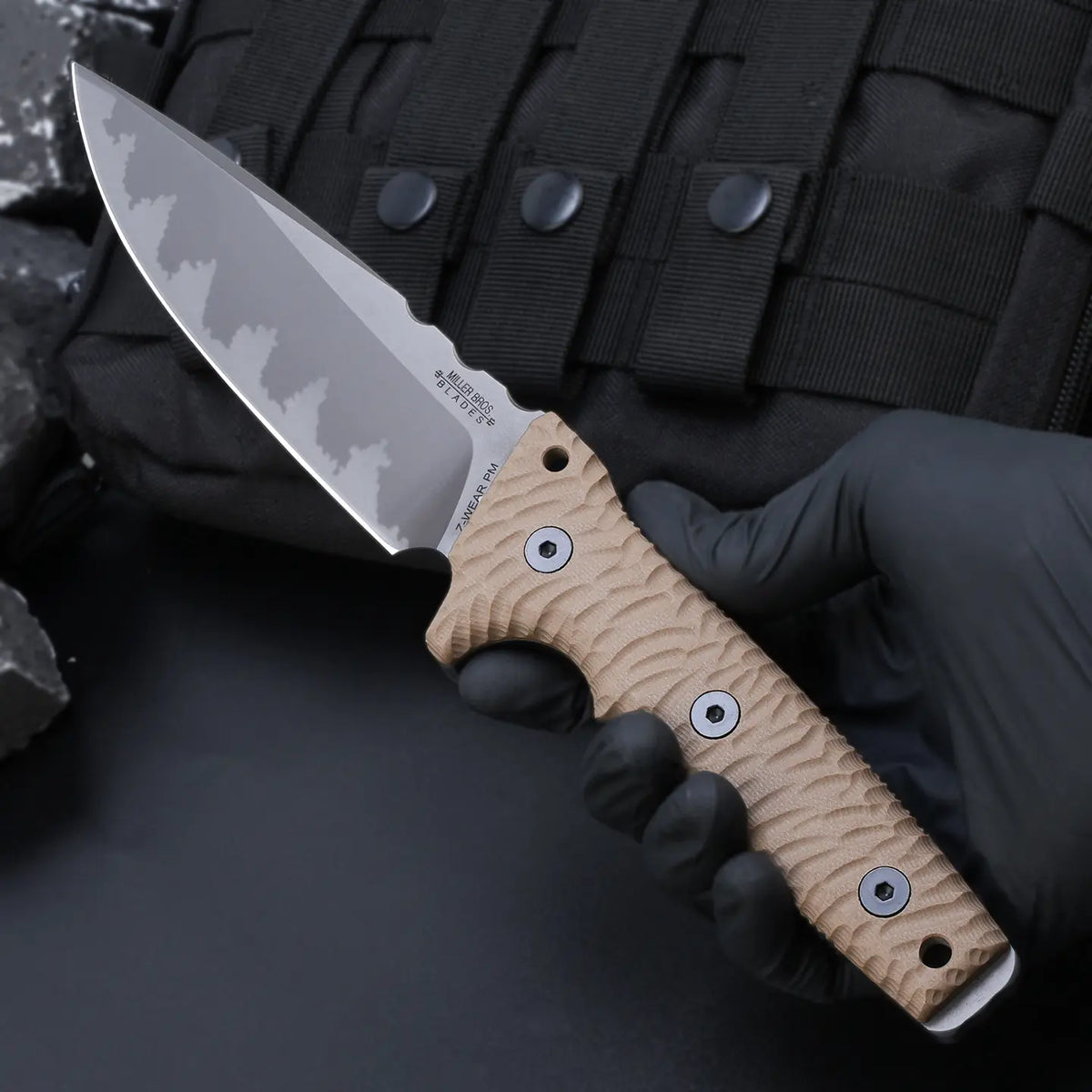 Steel Fixed Blade Knife – Juggernaut Z-WEAR 8mm Overbuilt with Tactical Pry