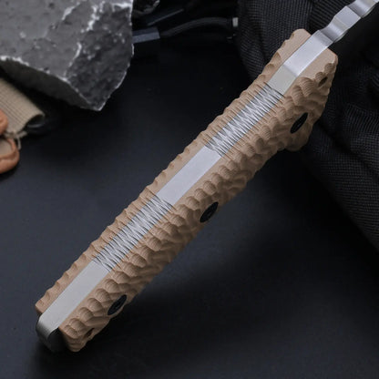 Steel Fixed Blade Knife – Juggernaut Z-WEAR 8mm Overbuilt with Tactical Pry