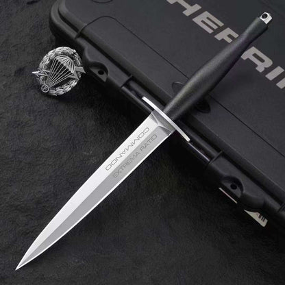 Steel Fixed Blade Knife – Sentry's Edge N690 Tactical with Fiberglass Handle