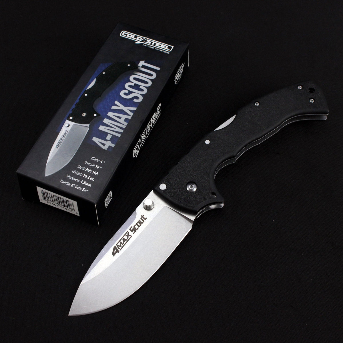 Steel Folding Knife – Cold Pocket Stonewashed Nylon Fiber Handle EDC Camping Tactical