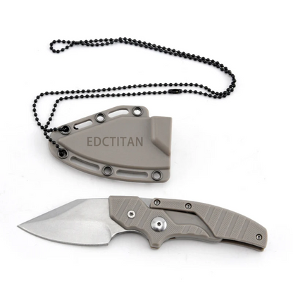 Steel Folding Knife – D2 2-in-1 Transformable Push Dagger EDC Tactical Self Defense
