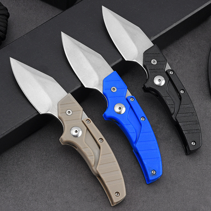 Steel Folding Knife – D2 2-in-1 Transformable Push Dagger EDC Tactical Self Defense