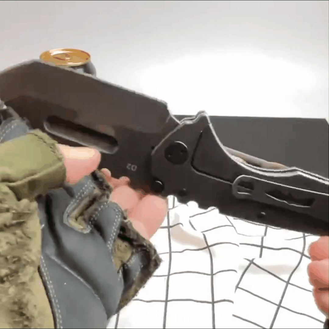 Steel Folding Knife – Machete D2 59-60 HRC Camping Machete Outdoor EDC Survival