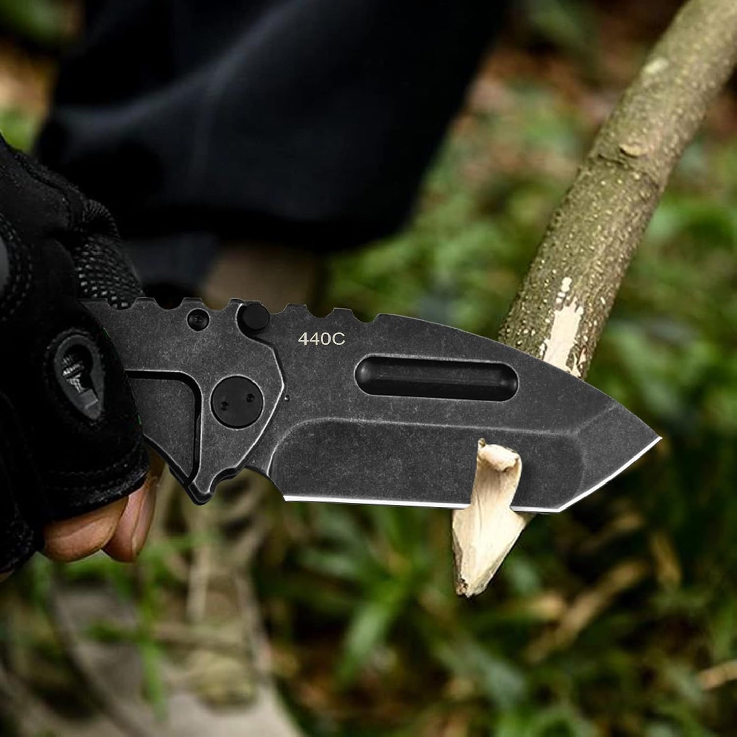 Steel Folding Knife – Machete D2 59-60 HRC Camping Machete Outdoor EDC Survival