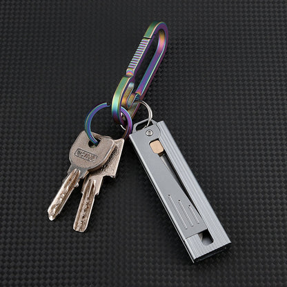 Steel Folding Knife – Tactical D2 Gravity Opening Aluminum Handle EDC Stress Relief