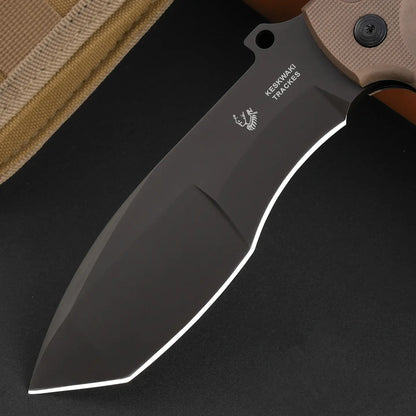 Steel Folding Knife – Tactical N690 Back-Lock Rescue Camping Survival EDC Outdoor