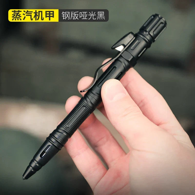Steel Glass Breaker Tactical Pen – Self Defense Tool with Tungsten EDC