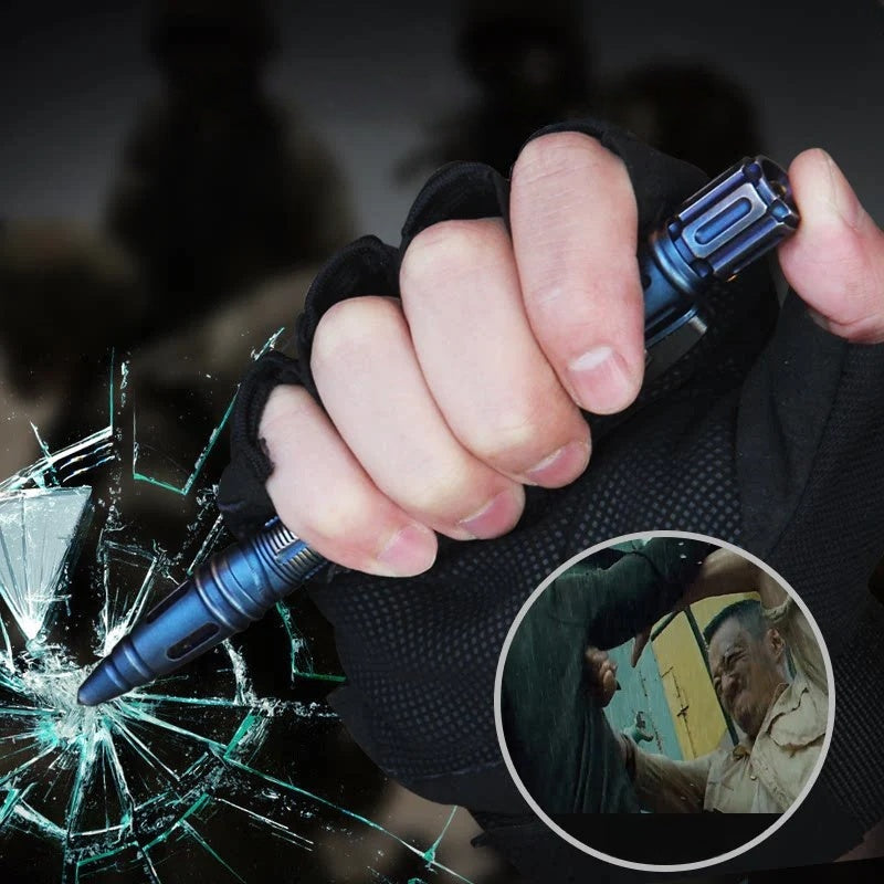 Steel Glass Breaker Tactical Pen – Self Defense Tool with Tungsten EDC