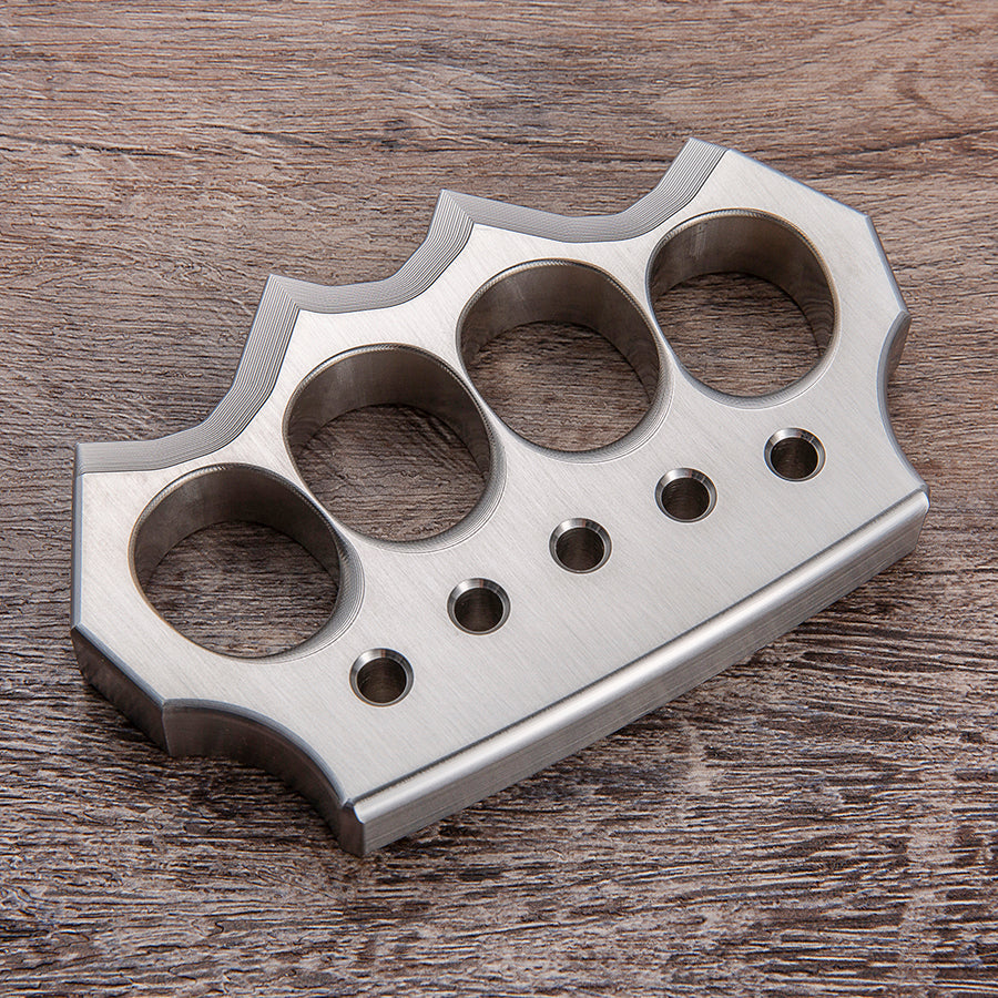 Steel Spiked Knuckles – Brass with Duster Self Defense with 304