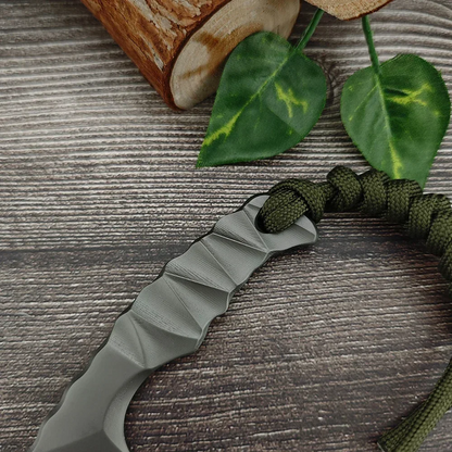 Steel Tactical Axe – Lil' Axion D2 Mini Knife with One-Piece Construction with Sheath EDC