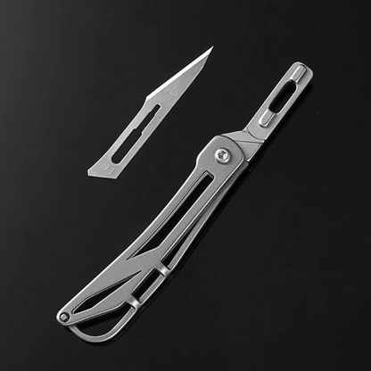 Steel Utility Knife – SharpFlex with Pocket EDC with Replaceable No. 11 Surgical Blade