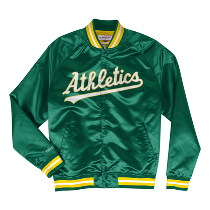 Mitchell & Ness Lightweight Satin Jacket Oakland Athletics