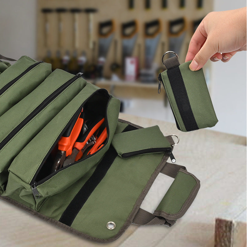 Tactical EDC Pouch – Multi-Functional Roll-Up Tool Organizer with Versatile Storage Bag