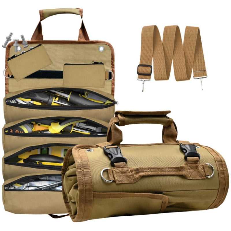 Tactical EDC Pouch – Multi-Functional Roll-Up Tool Organizer with Versatile Storage Bag