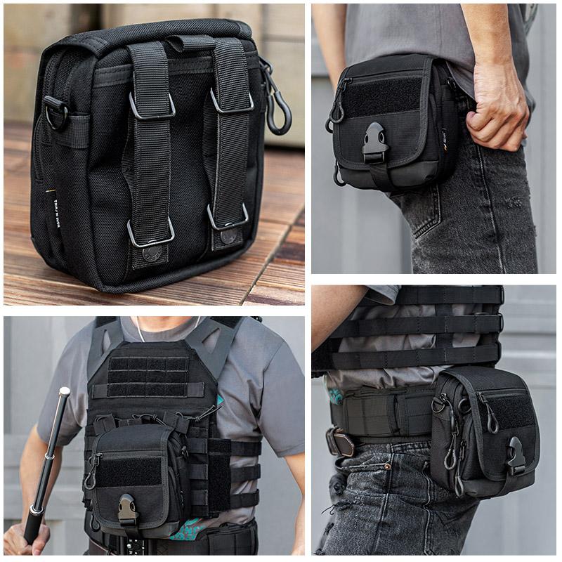 Tactical EDC Pouch – Raccoon Bag with Multi-Functional Crossbody & Waist Pack