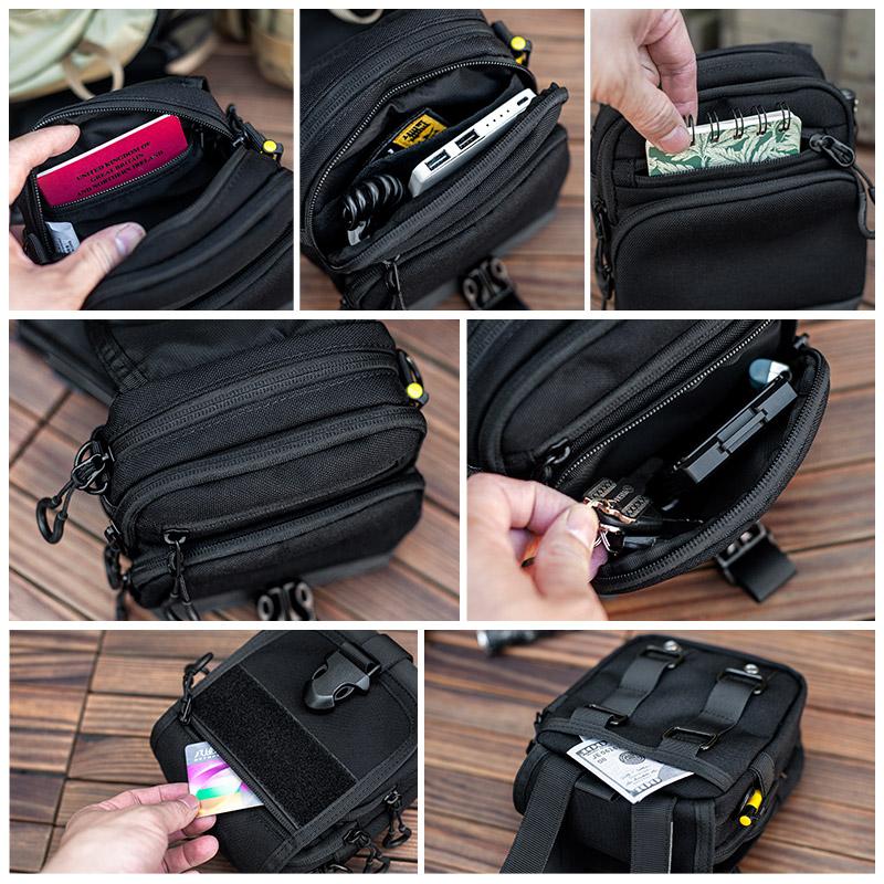 Tactical EDC Pouch – Raccoon Bag with Multi-Functional Crossbody & Waist Pack