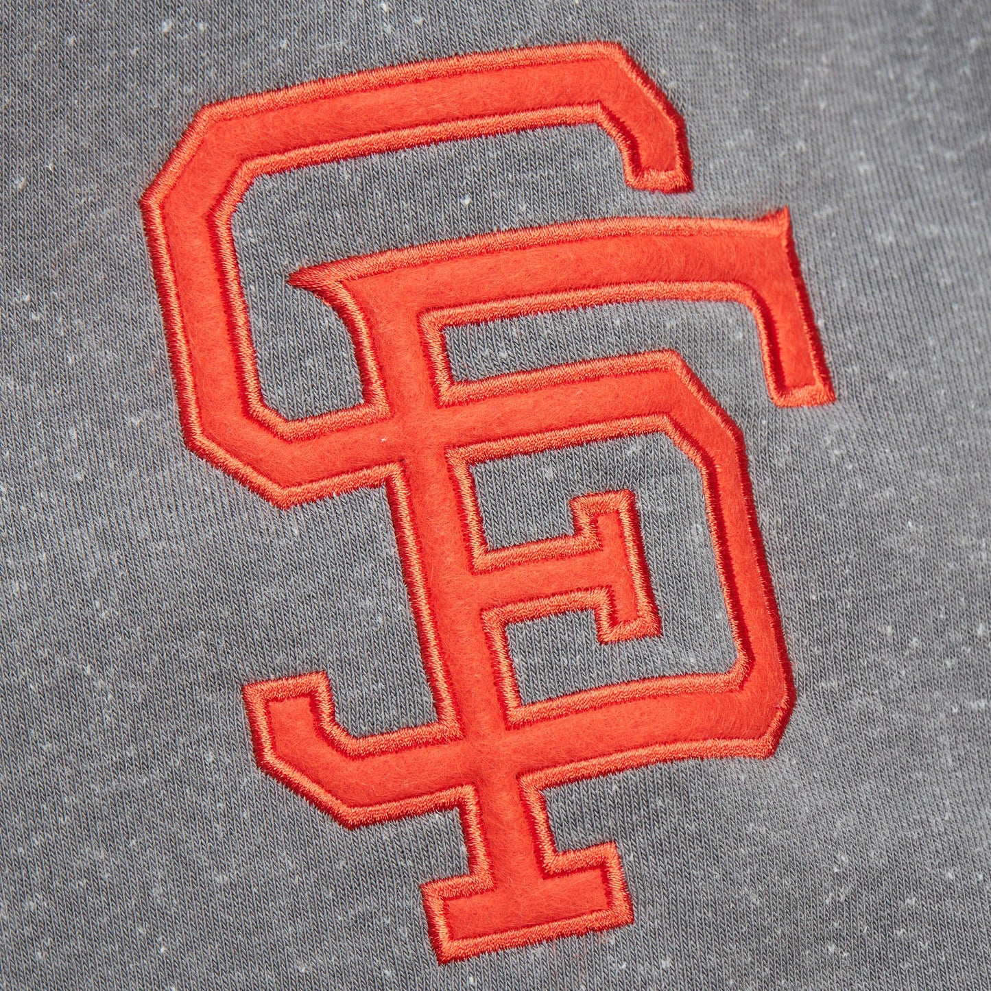 Mitchell & Ness San Francisco Giants Snow Washed Fleece Hoodie Vintage Logo-Grey