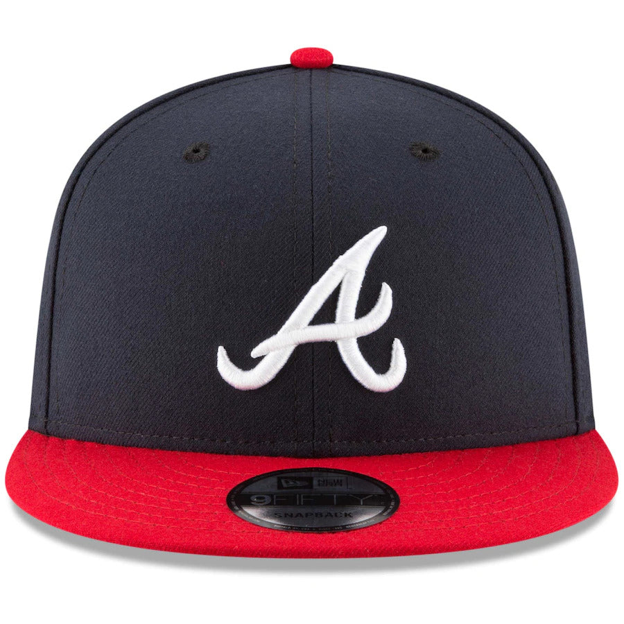 New Era Atlanta Braves Team Color Basic 9FIFTY Snapback-Navy/Red