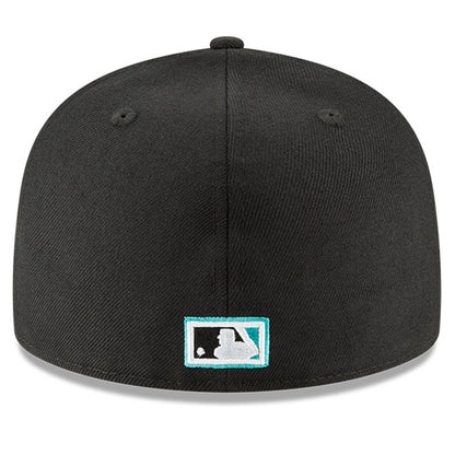 New Era Florida Marlins Cooperstown Collection Wool 59FIFTY Fitted Hat-Black