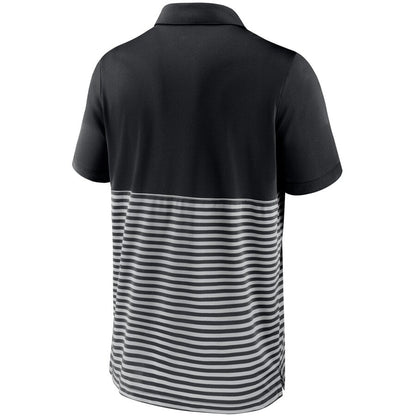Nike San Francisco Giants Home Plate Striped Polo - Black/Gray
