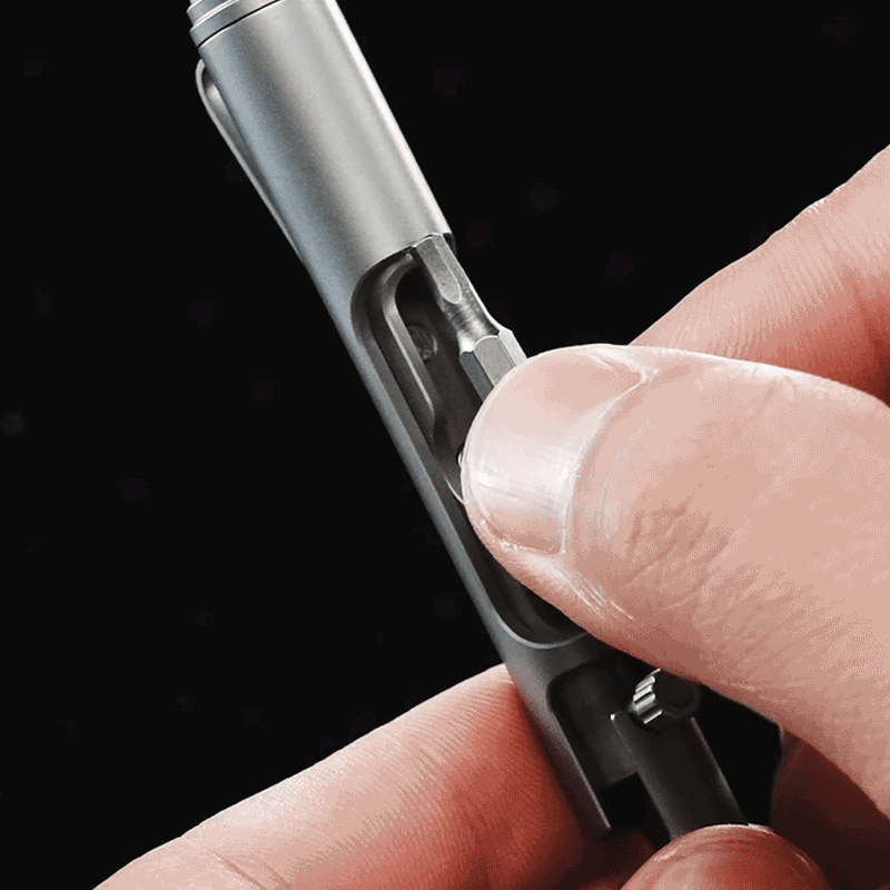 Titanium Bolt Action Tactical Pen – Bullet Ant 2.0 - Multi-Tool with EDC