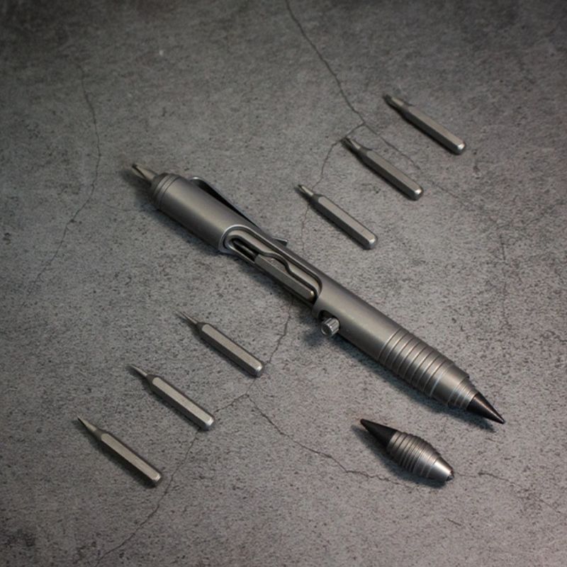 Titanium Bolt Action Tactical Pen – Bullet Ant 2.0 - Multi-Tool with EDC