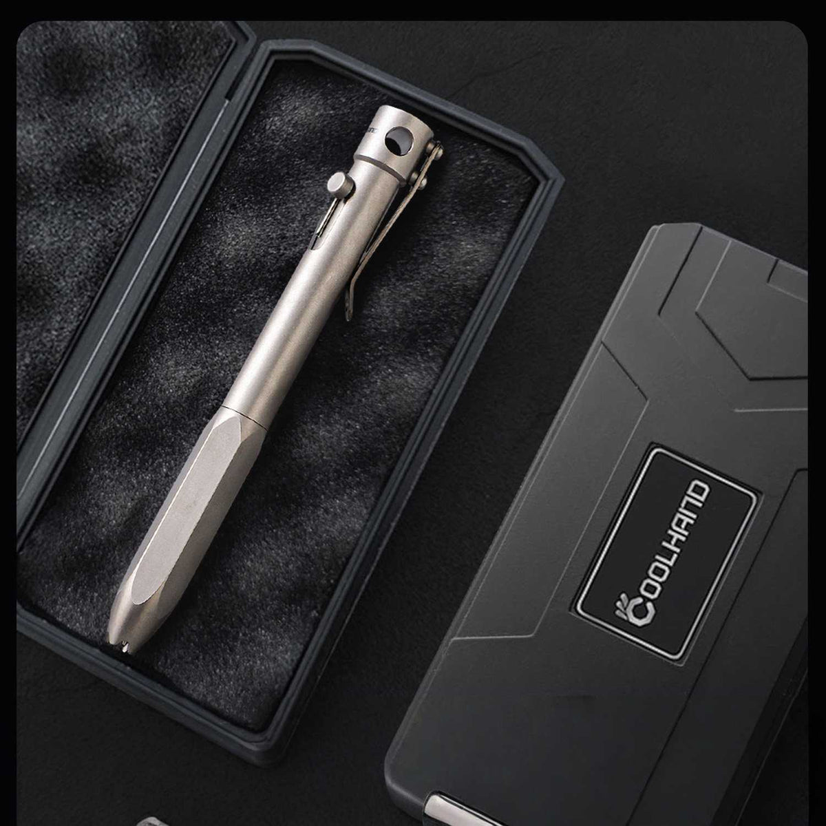 Titanium Bolt Action Tactical Pen – Heavy-Duty EDC Writing & Self-Defense Tool