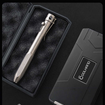 Titanium Bolt Action Tactical Pen – Heavy-Duty EDC Writing & Self-Defense Tool