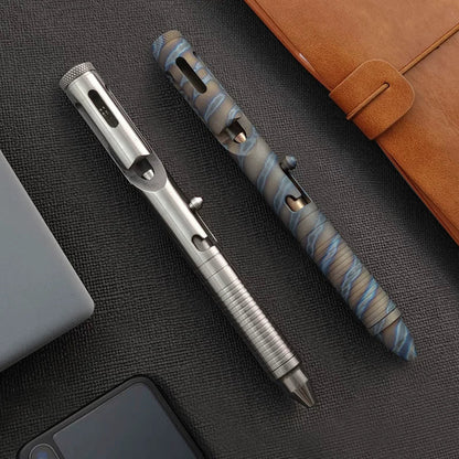 Titanium Bolt Action Tactical Pen – TC4 EDC CNC Machined for Writing, Everyday Carry
