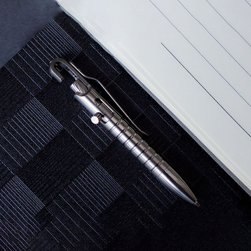 Titanium Bolt Action Tactical Pen – Ultimate GR5 with Waterproof EDC with Secure Hook