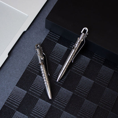 Titanium Bolt Action Tactical Pen – Ultimate GR5 with Waterproof EDC with Secure Hook
