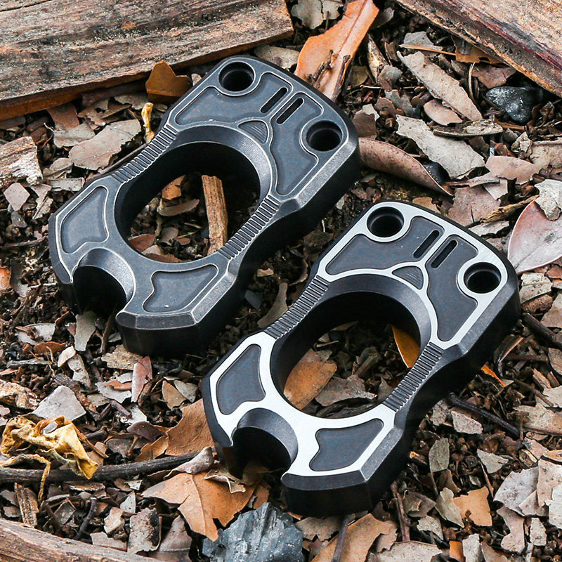 Titanium Bottle Opener Knuckles – EDC with TC4 Ring Multi-Function Self Defense Tool