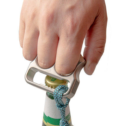 Titanium Bottle Opener Knuckles – EDC with TC4 Two Finger 18mm 115g Sandblasted