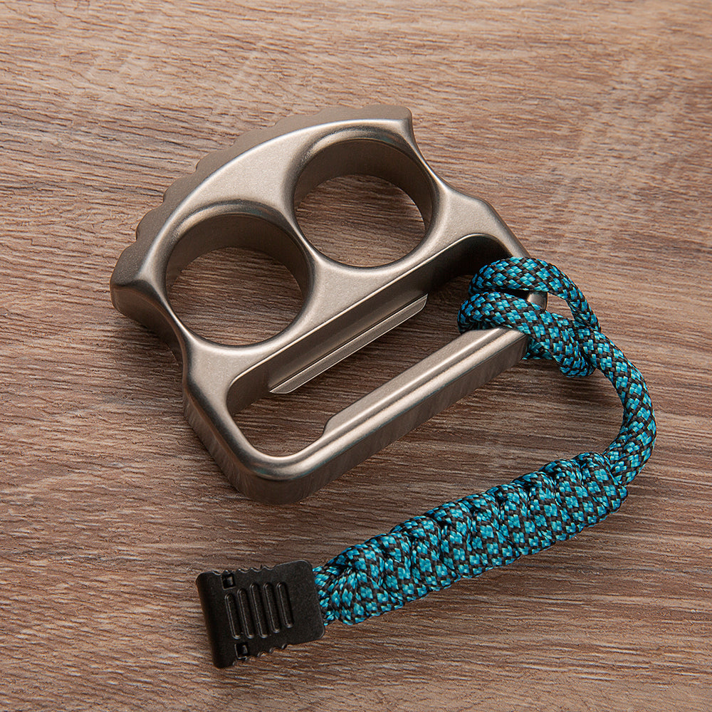 Titanium Bottle Opener Knuckles – EDC with TC4 Two Finger 18mm 115g Sandblasted