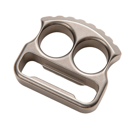 Titanium Bottle Opener Knuckles – EDC with TC4 Two Finger 18mm 115g Sandblasted