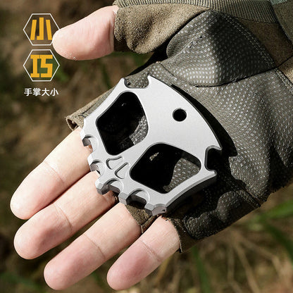 Titanium Bottle Opener Knuckles – Phantom Two Finger with Plated EDC