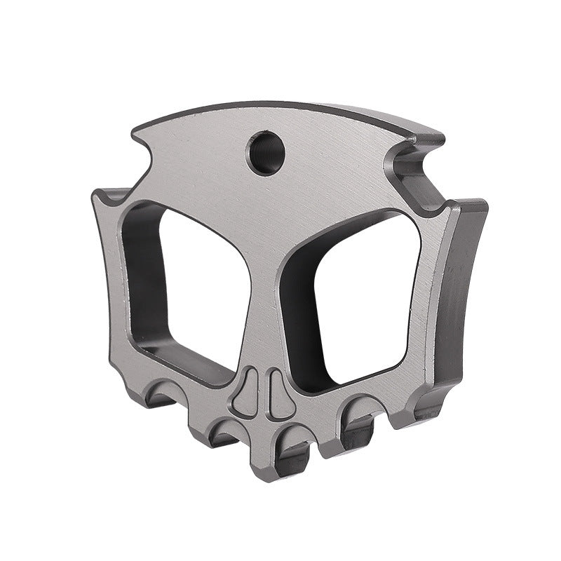 Titanium Bottle Opener Knuckles – Phantom Two Finger with Plated EDC