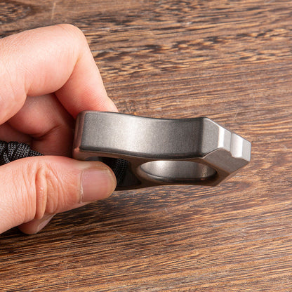 Titanium Bottle Opener Knuckles – TC21 Extreme-Thick 18mm with Stonewash Aerospace Grade