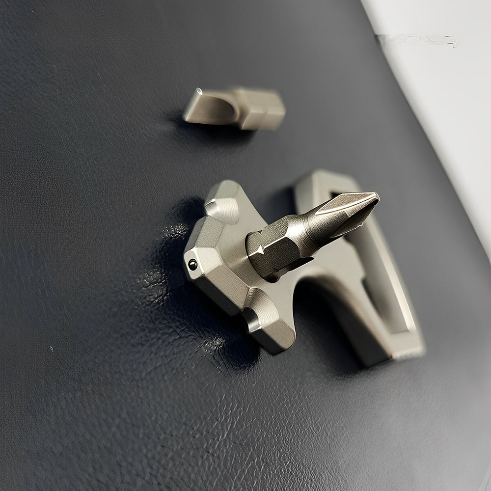 Titanium Bottle Opener Knuckles – TC4 Alloy Multi-Tool Ring with Self Defense Spike