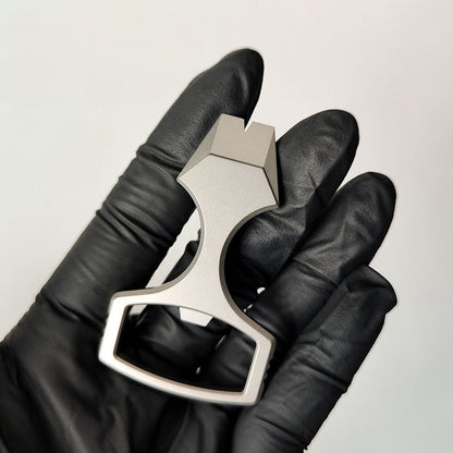 Titanium Bottle Opener Knuckles – TC4 Alloy Multi-Tool Ring with Self Defense Spike
