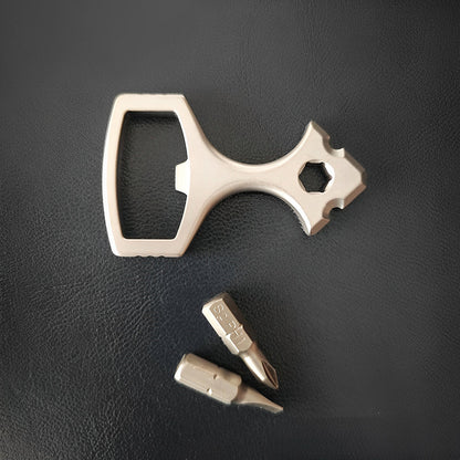 Titanium Bottle Opener Knuckles – TC4 Alloy Multi-Tool Ring with Self Defense Spike