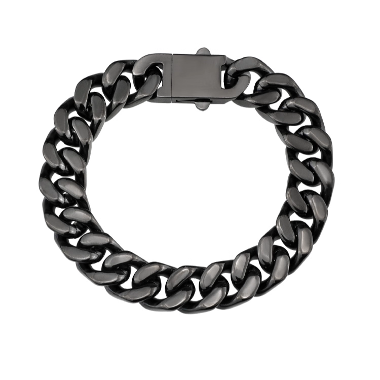 Titanium Bracelet – VortexLink Cuban with Dual-Sided Steel with Reversible Design