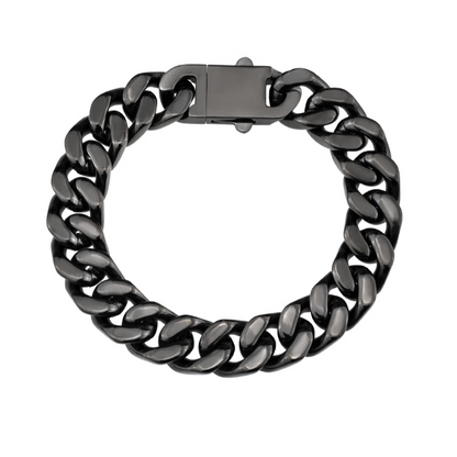Titanium Bracelet – VortexLink Cuban with Dual-Sided Steel with Reversible Design