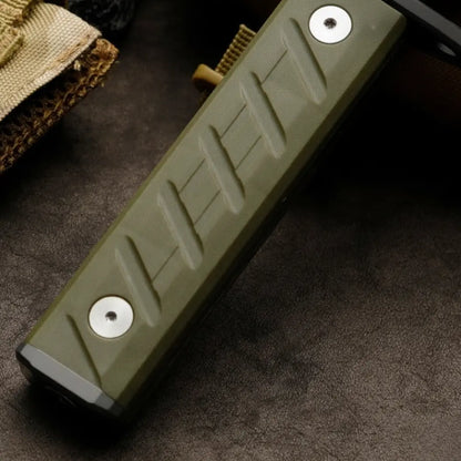 Titanium Bushcraft Knife – Survival Fixed Blade 7Cr Steel Coating Hunting Camping Tactical