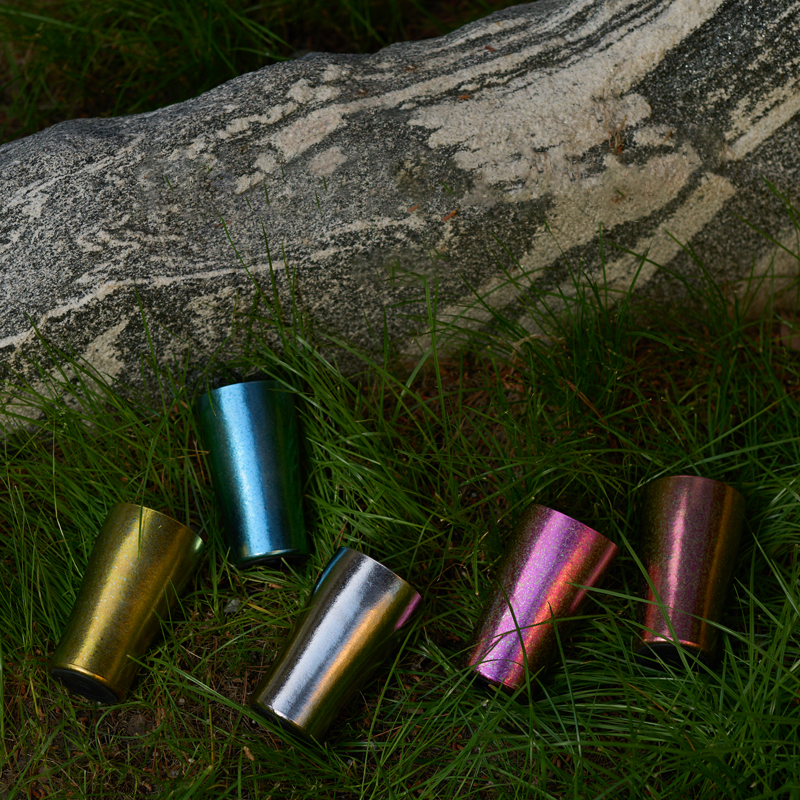 Titanium Camping Cup – Double Wall Aurora Crystal Insulated Beer Coffee Mug Outdoor