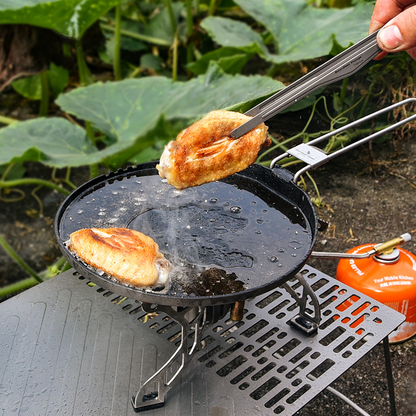 Titanium Camping Skillet – AeroTitan Lightweight Foldable with Pure Pan