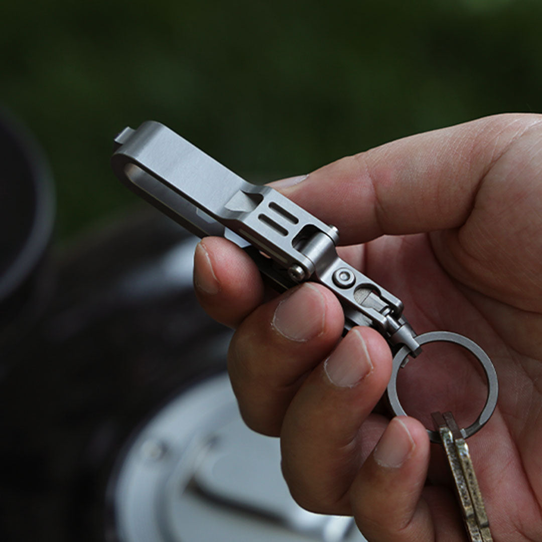Titanium EDC Keychain Tool – K-Smart 3.0 with 12-in-1 Multi with Quick-Release Mechanism