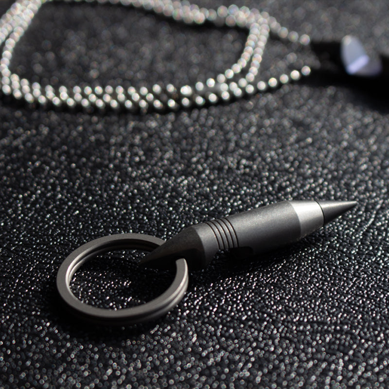 Titanium EDC Keychain Tool – Wolf Fang 1.0 Multi with Bottle Opener, Screwdriver & Cutter