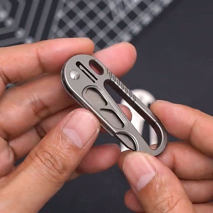 Titanium EDC Knife – EdgeKey Multi-Function Keychain with M390 or 8Cr13MoV Steel