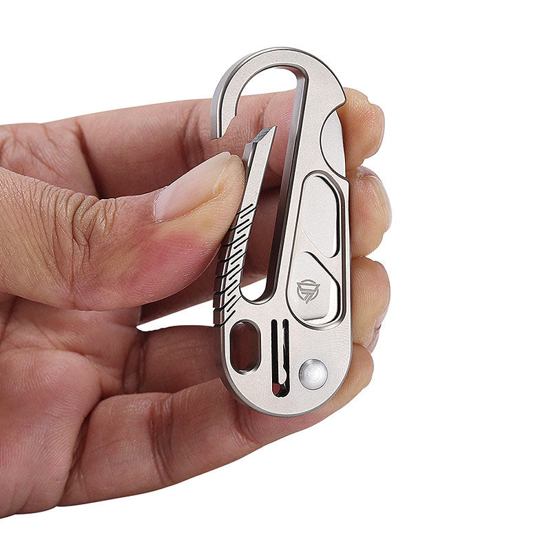 Titanium EDC Knife – EdgeKey Multi-Function Keychain with M390 or 8Cr13MoV Steel